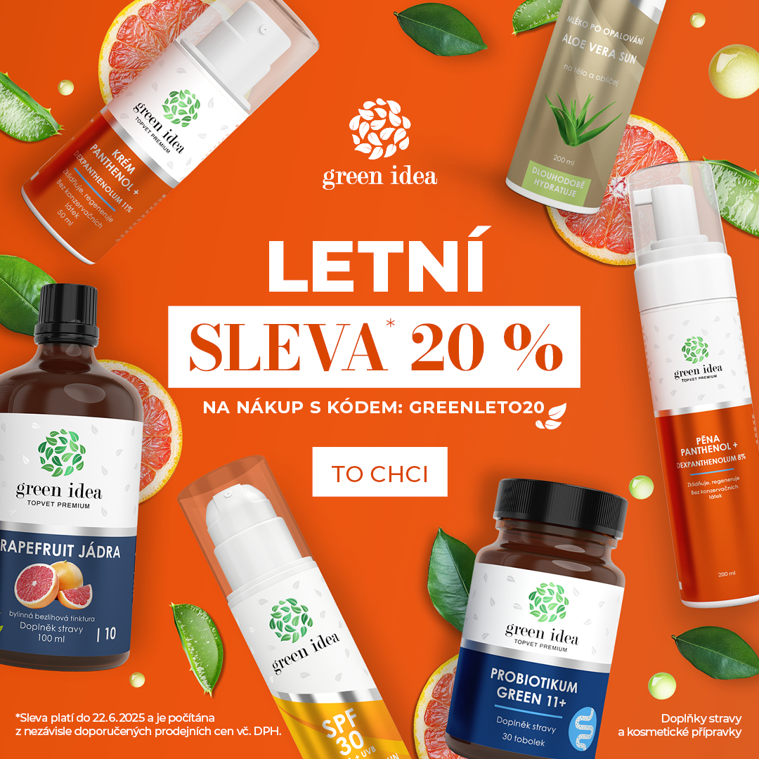Letní sleva 20 % na nákup na e-shopu. Připravte se na dovolenou právě teď.