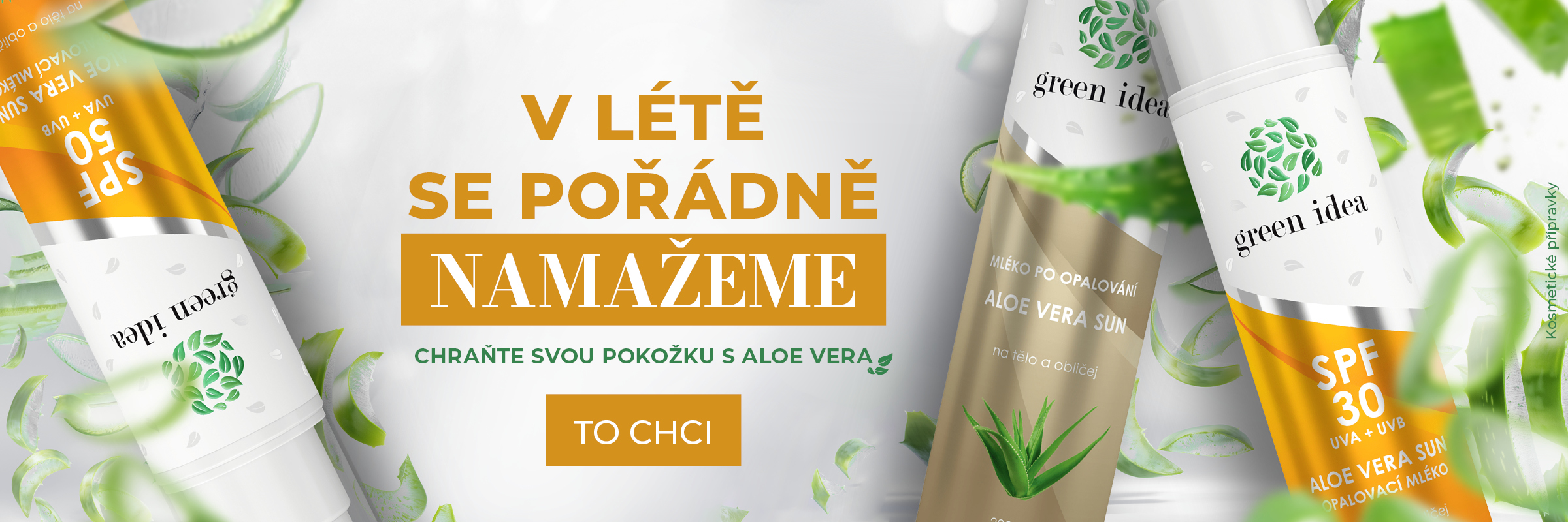 Opalovací mléka s Aloe Vera