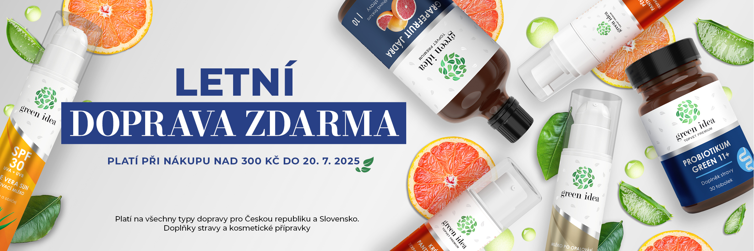 Letní DOPRAVA ZDARMA