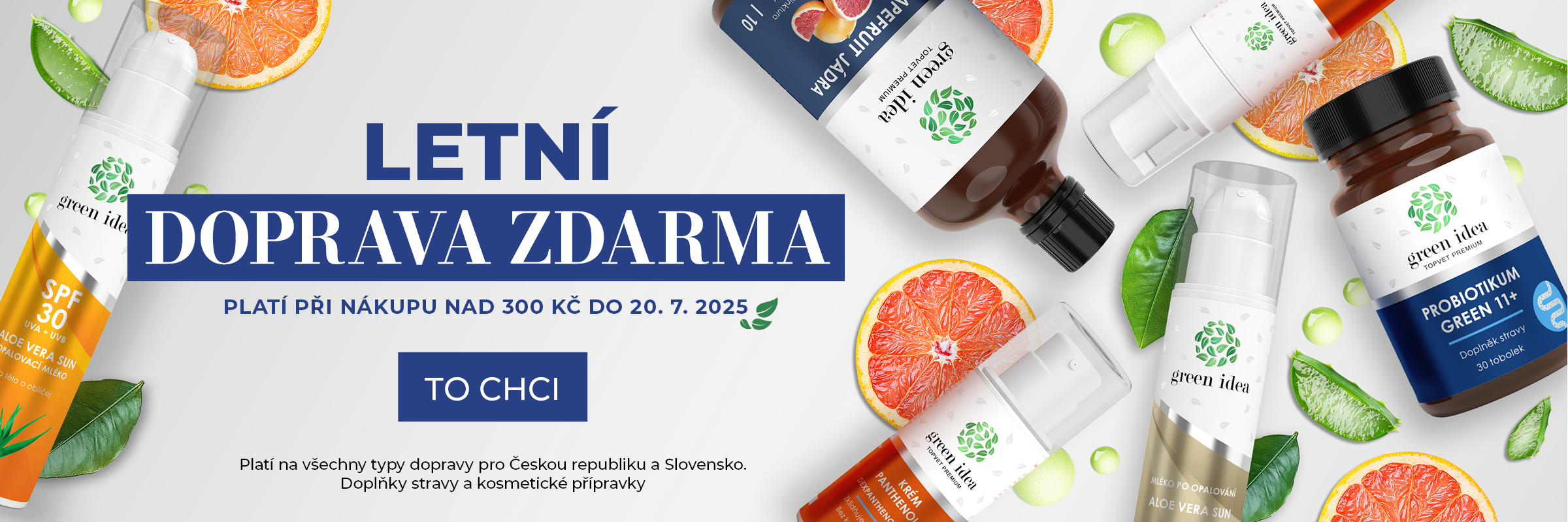 Letní DOPRAVA ZDARMA