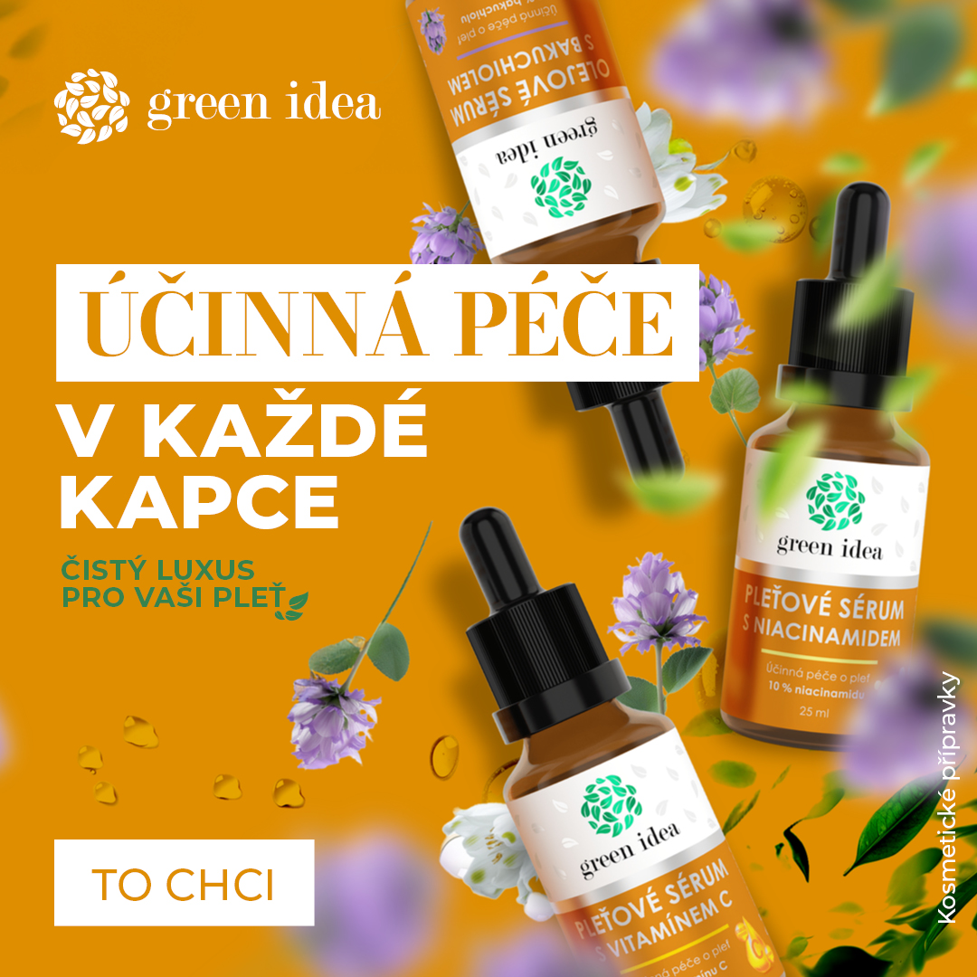 Bakuchiol, vitamín C, niacinamid. Novinky z nabídky péče o pleť - nová pleťová séra s vysokým obsahem aktivních látek.