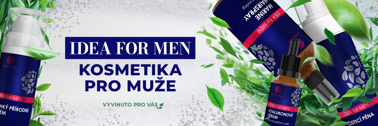 IDEA for MEN řada kosmetiky pro muže IDEA for MEN řada kosmetiky pro muže