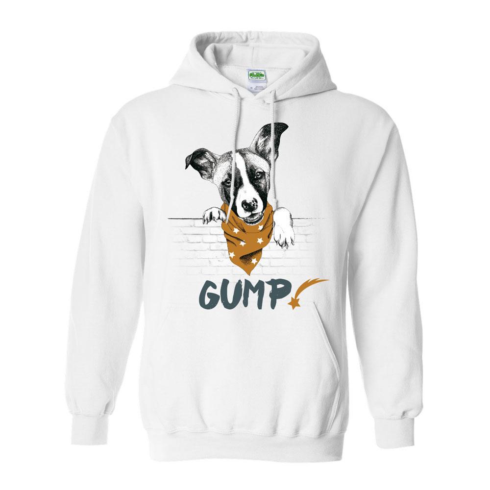 GUMP - Mikina bílá unisex S