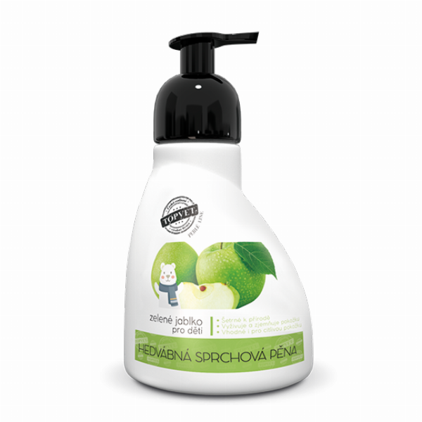Sprchová pěna - zelené jablko - vhodné pro děti