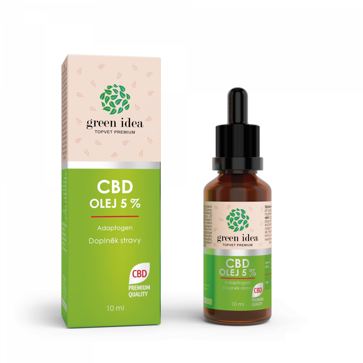 GREEN IDEA CBD olej 5 % 10 ml