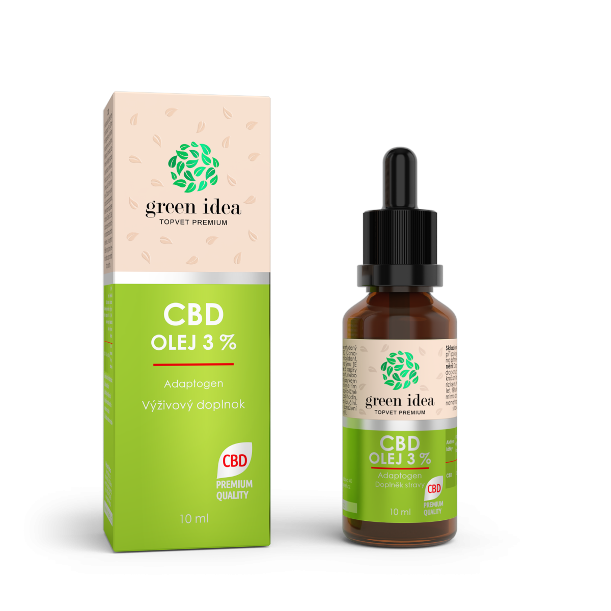 GREEN IDEA CBD olej 3 % 10 ml