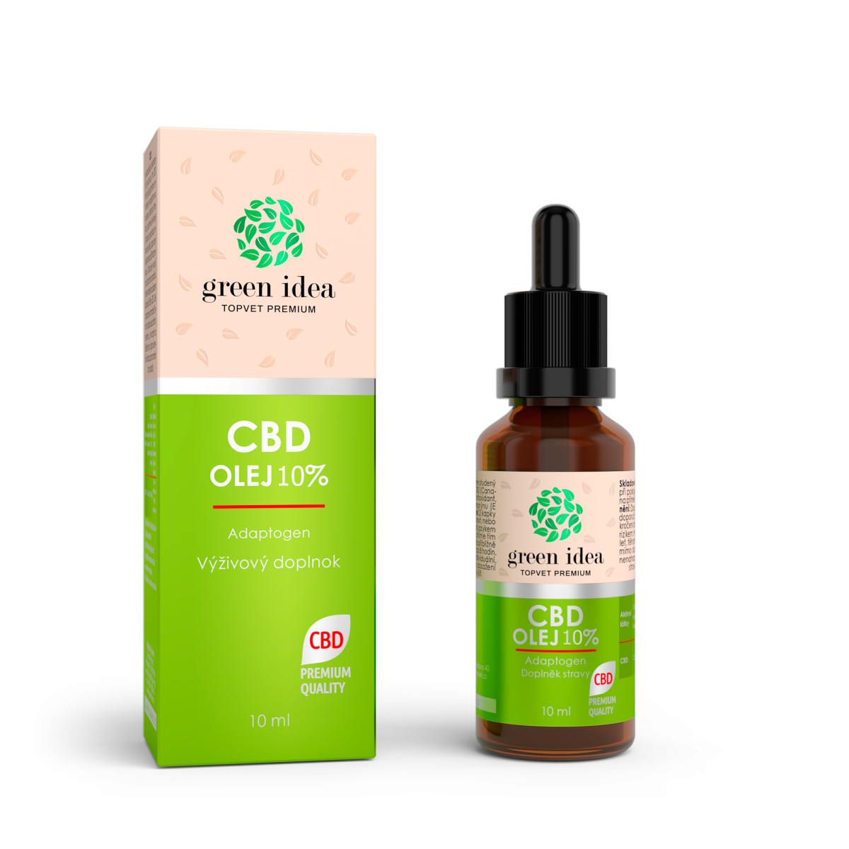 GREEN IDEA CBD olej 10 % 10 ml