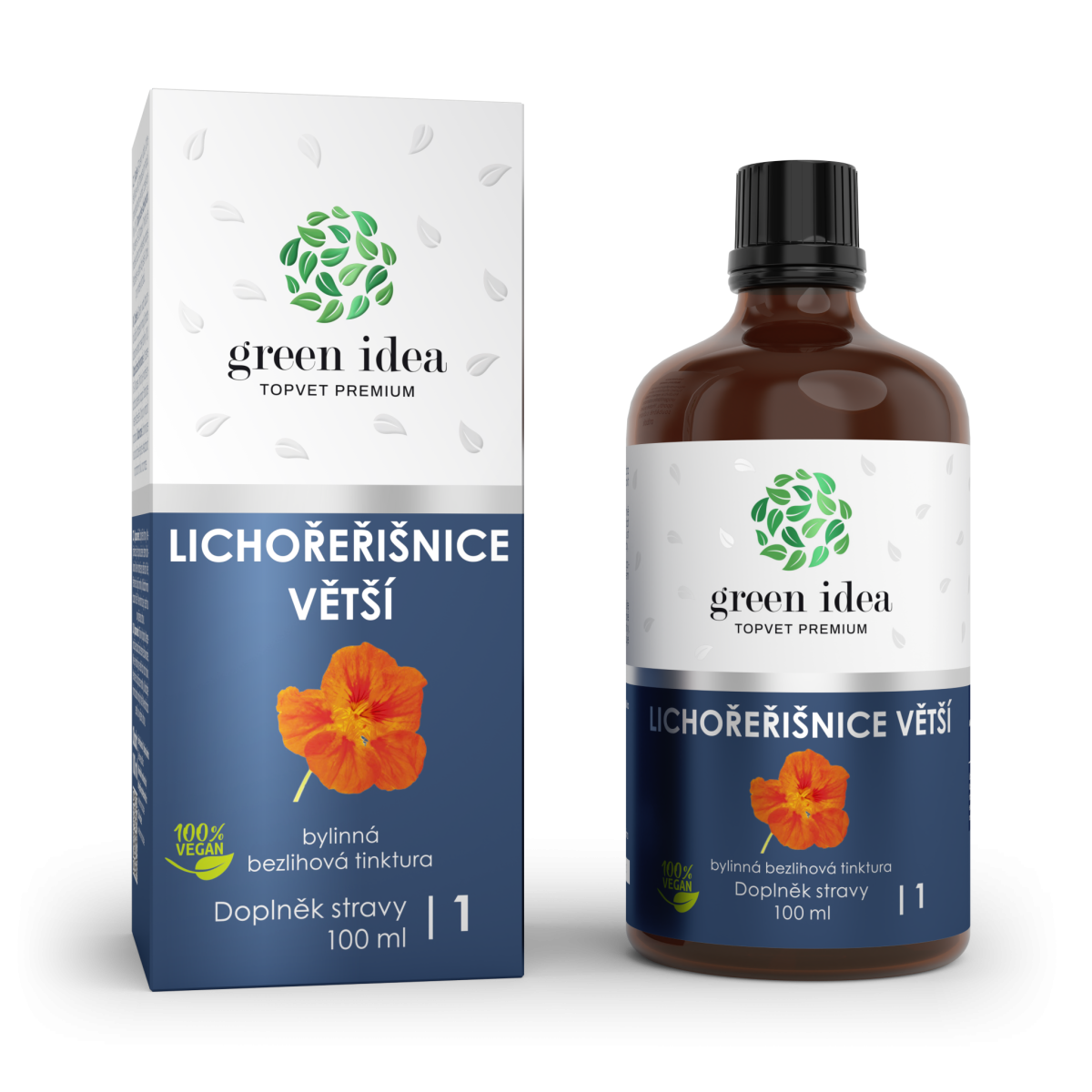 GREEN IDEA Lichořeřišnice - bezlihová tinktura 100 ml