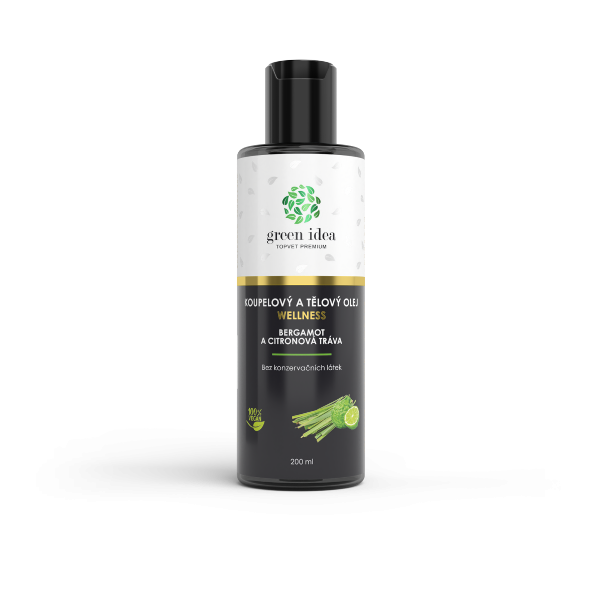 Bergamot a citronová tráva - koupelový a tělový olej