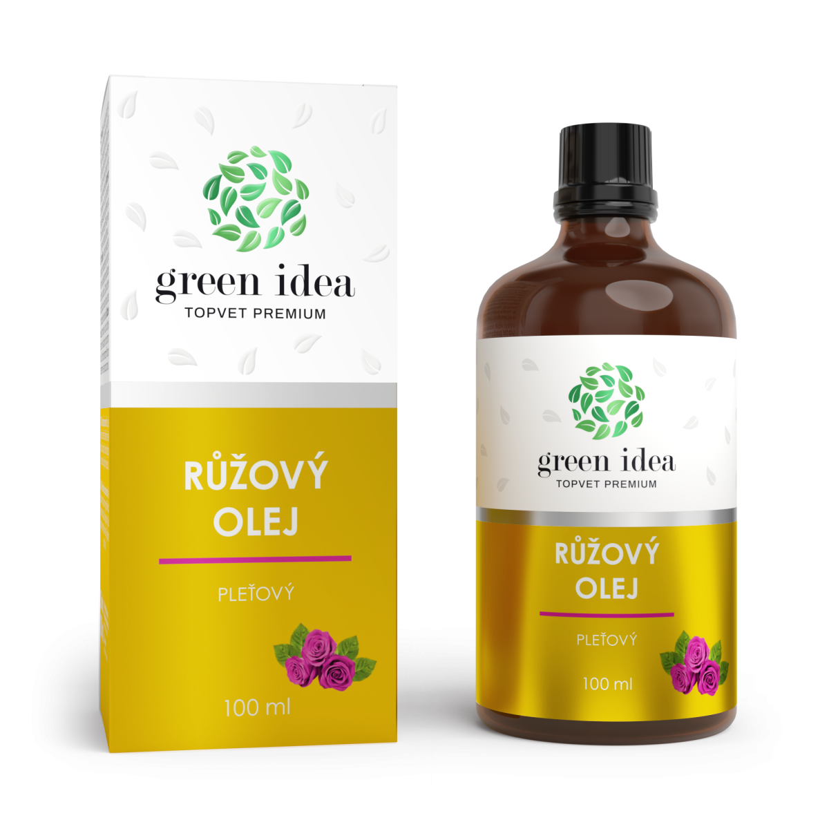 GREEN IDEA Růžový pleťový olej 100 ml