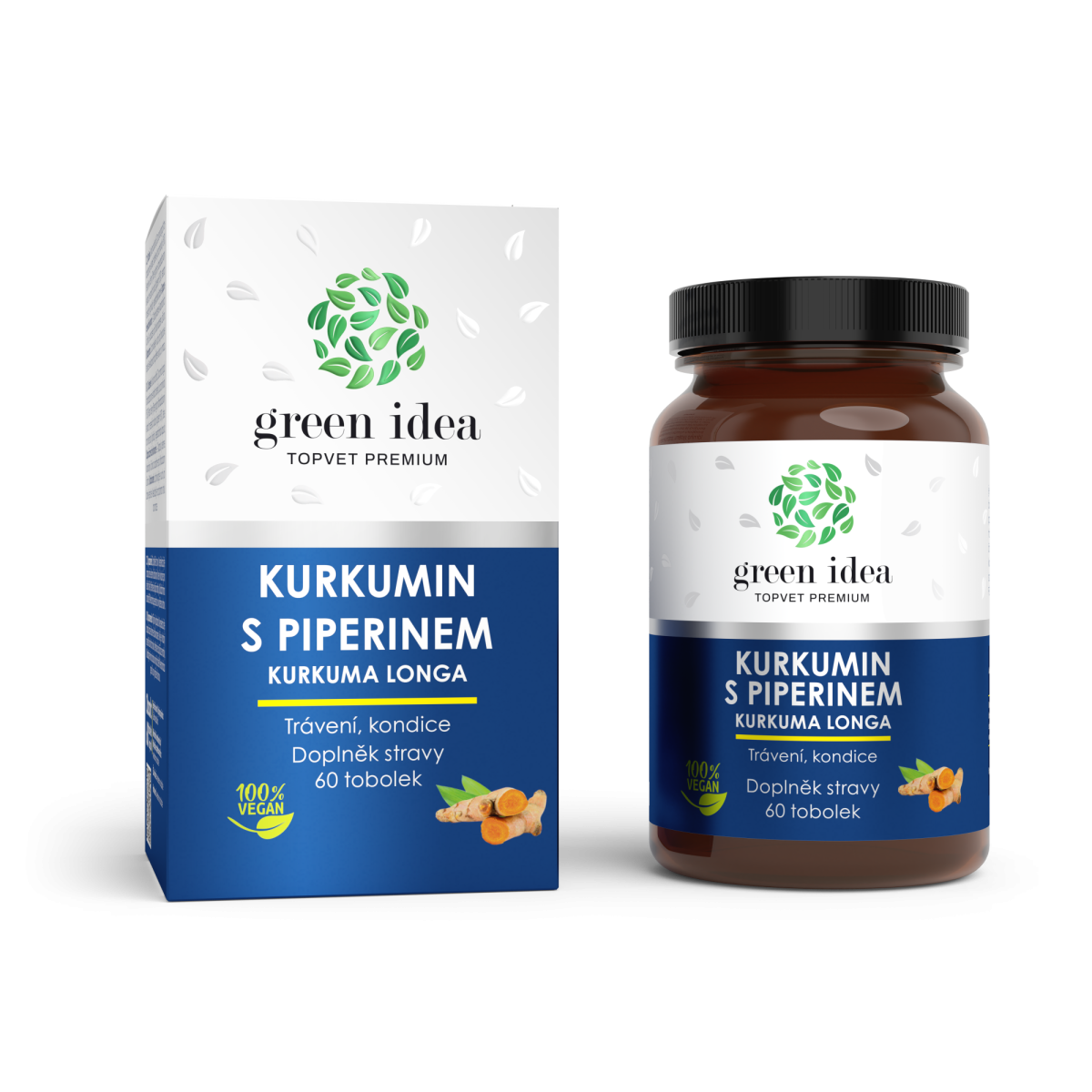 Kurkumin s piperinem bylinný extrakt  - tobolky