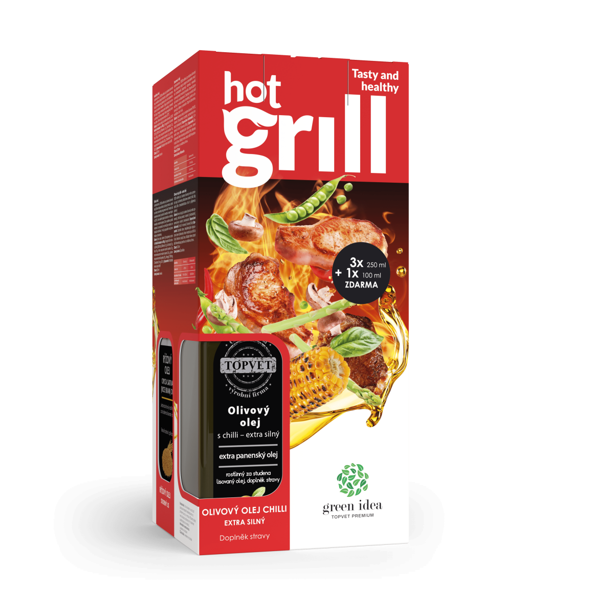 GREEN IDEA Hot grill 3+1 zdarma