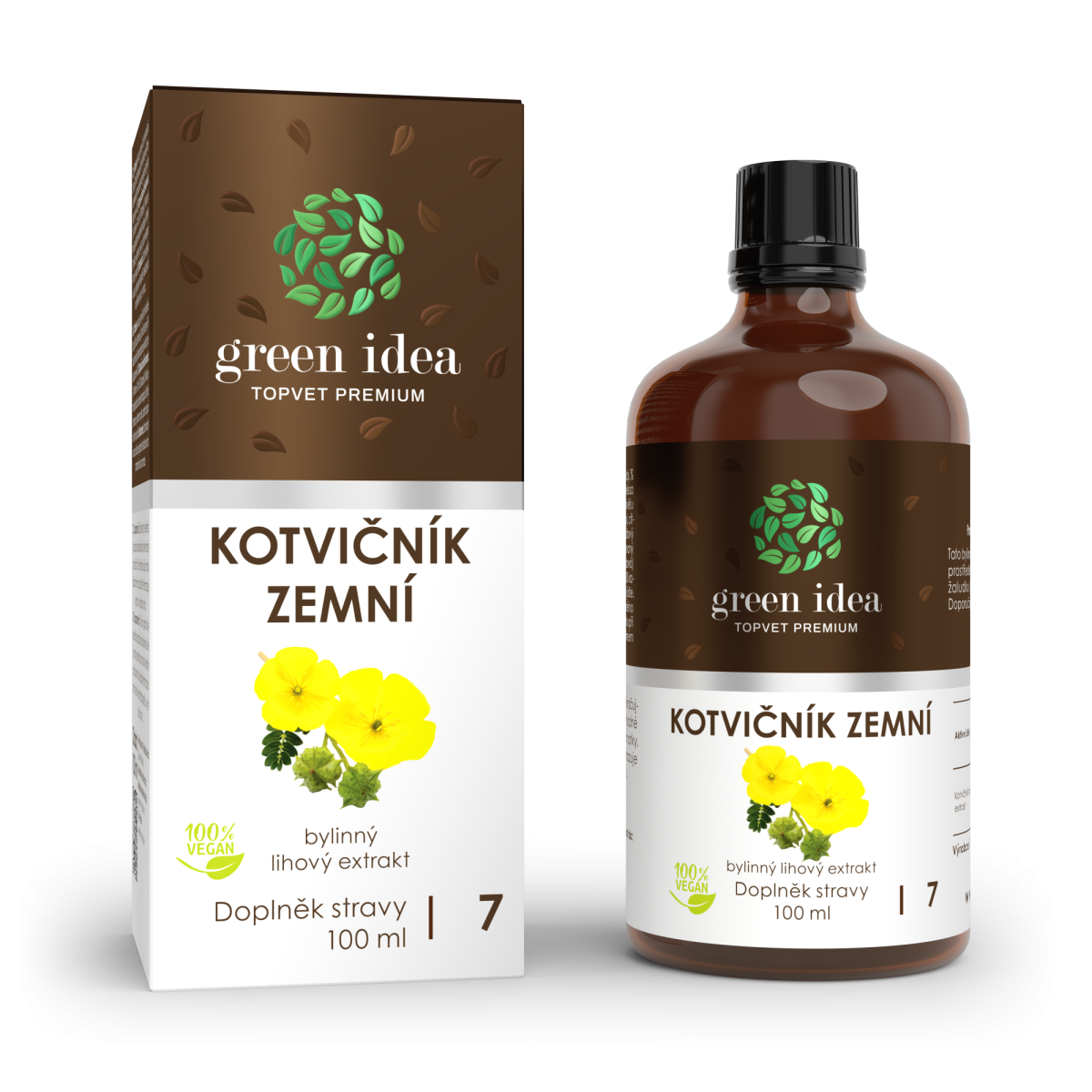 Green idea Kotvičník zemní tinktura - kapky 100 ml