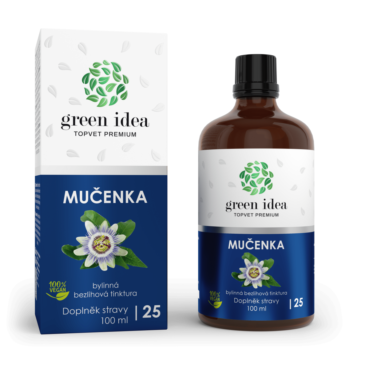 GREEN IDEA Mučenka - bezlihová tinktura 100 ml