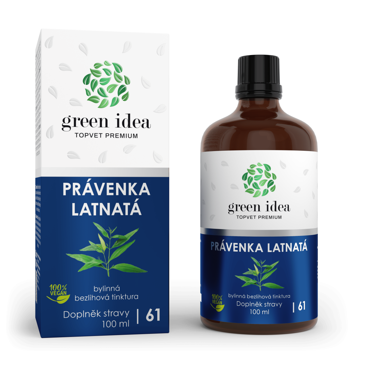 GREEN IDEA Právenka latnatá - bezlihová tinktura 100 ml