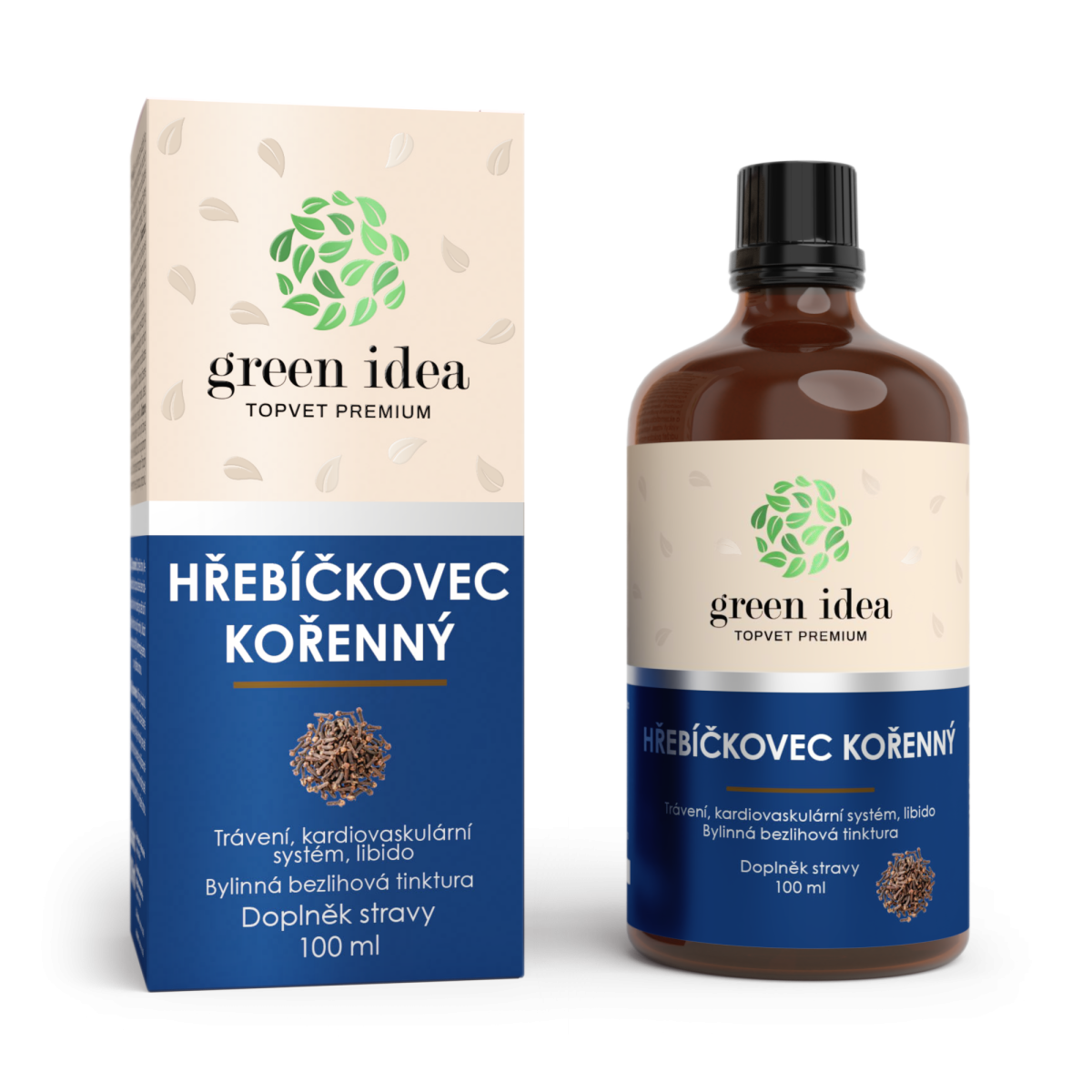 GREEN IDEA Hřebíčkovec - bezlihová tinktura 100 ml