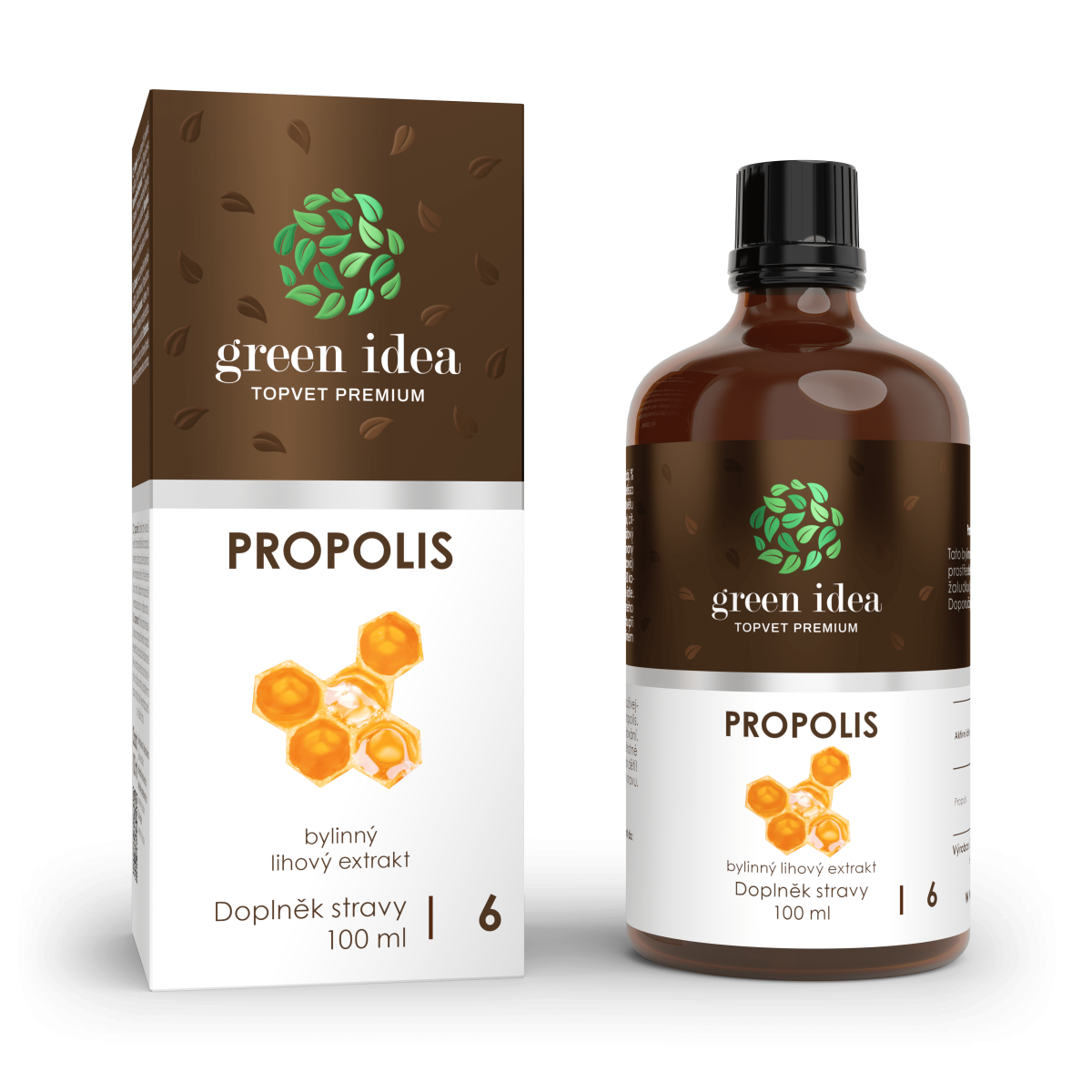 GREEN IDEA Propolis tinktura - kapky 100 ml