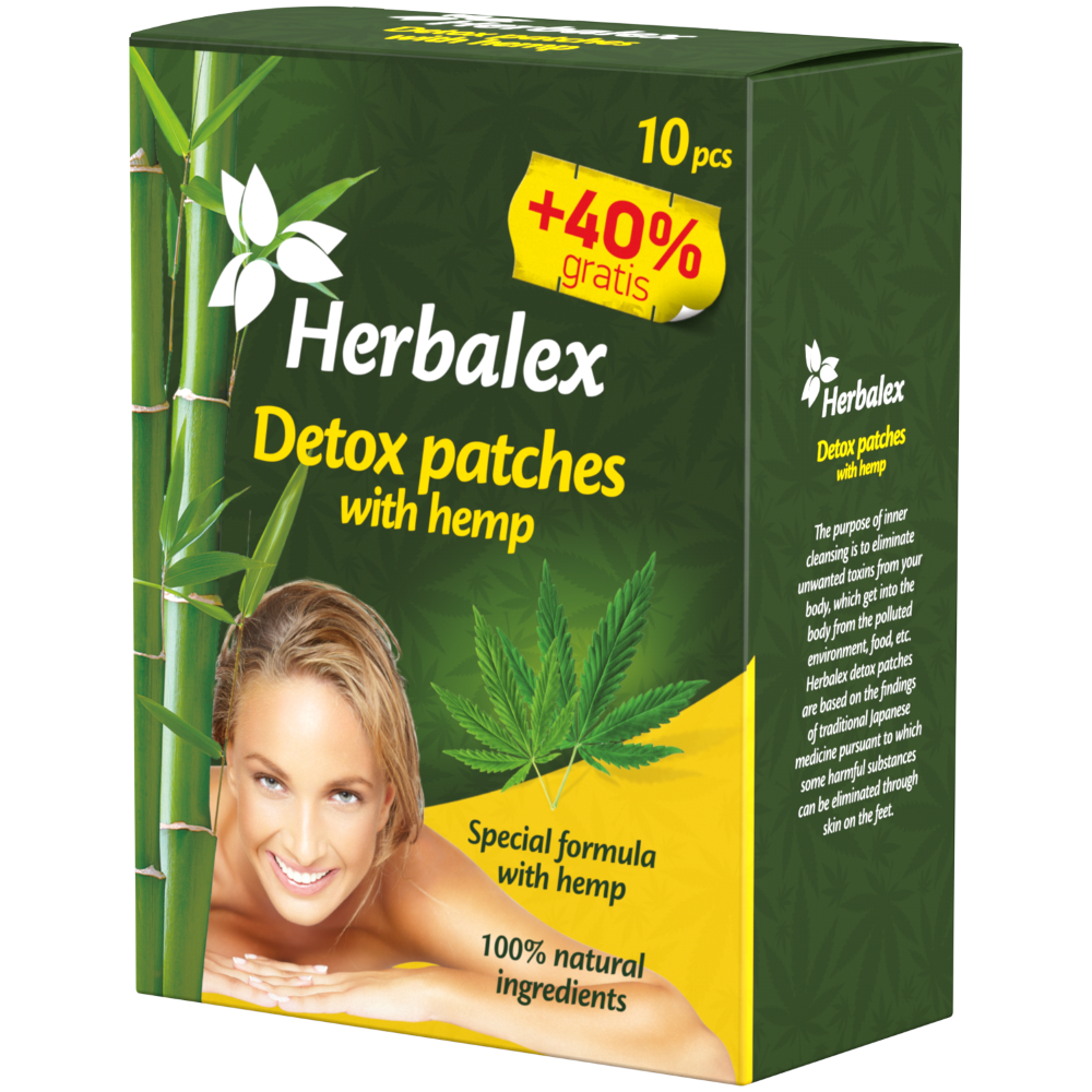 Herbamedicus GmbH Herbalex – Detoxikační náplasti s konopím