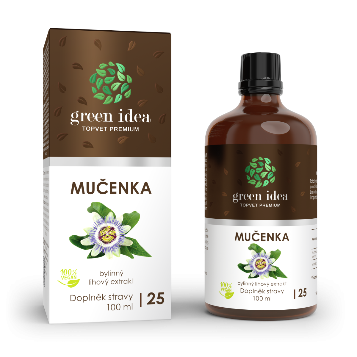 GREEN IDEA Mučenka tinktura - kapky 100 ml