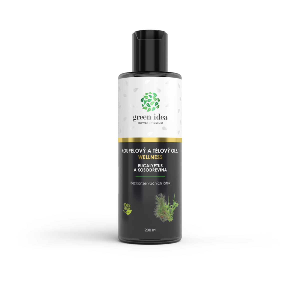 GREEN IDEA Eucalypt a kosodřevina v mandlovém oleji 200 ml