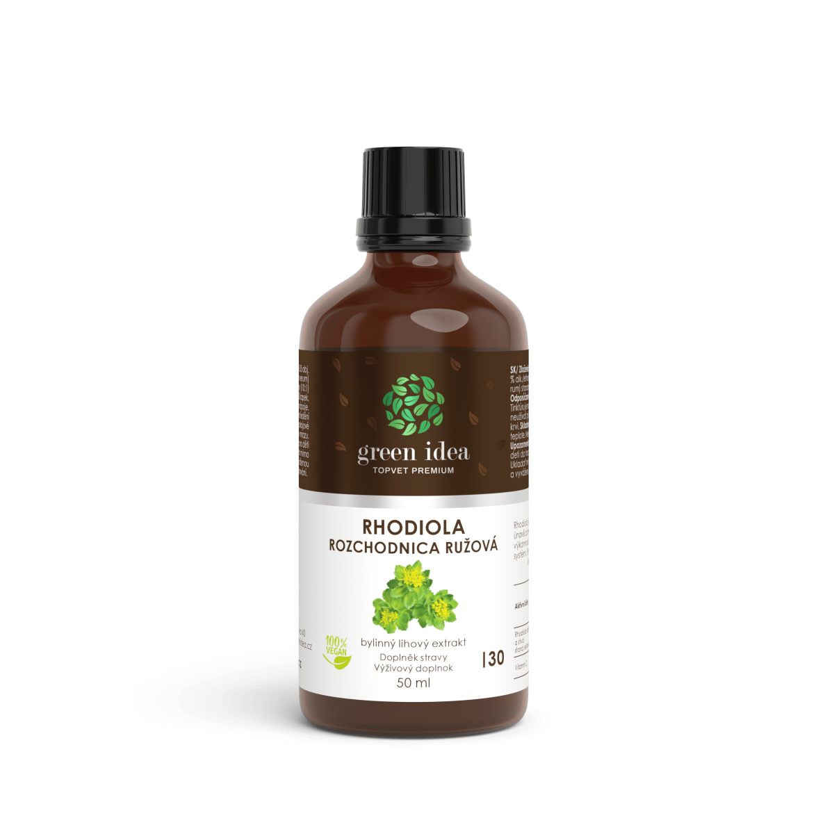 GREEN IDEA Rhodiola - Rozchodnice - tinktura - kapky 50 ml