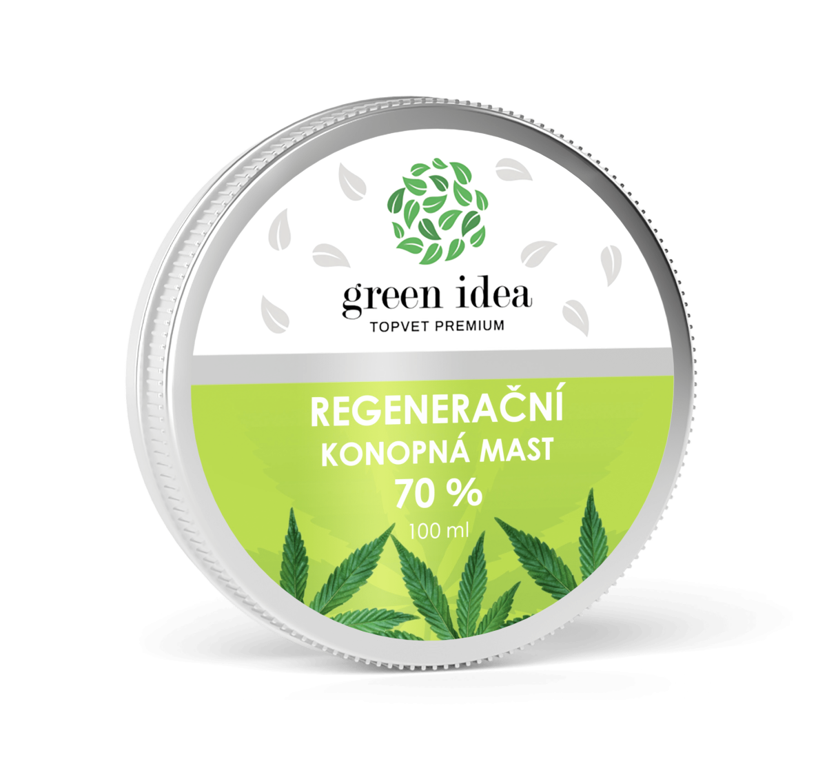 GREEN IDEA Konopná regenerační mast 70% 100 ml