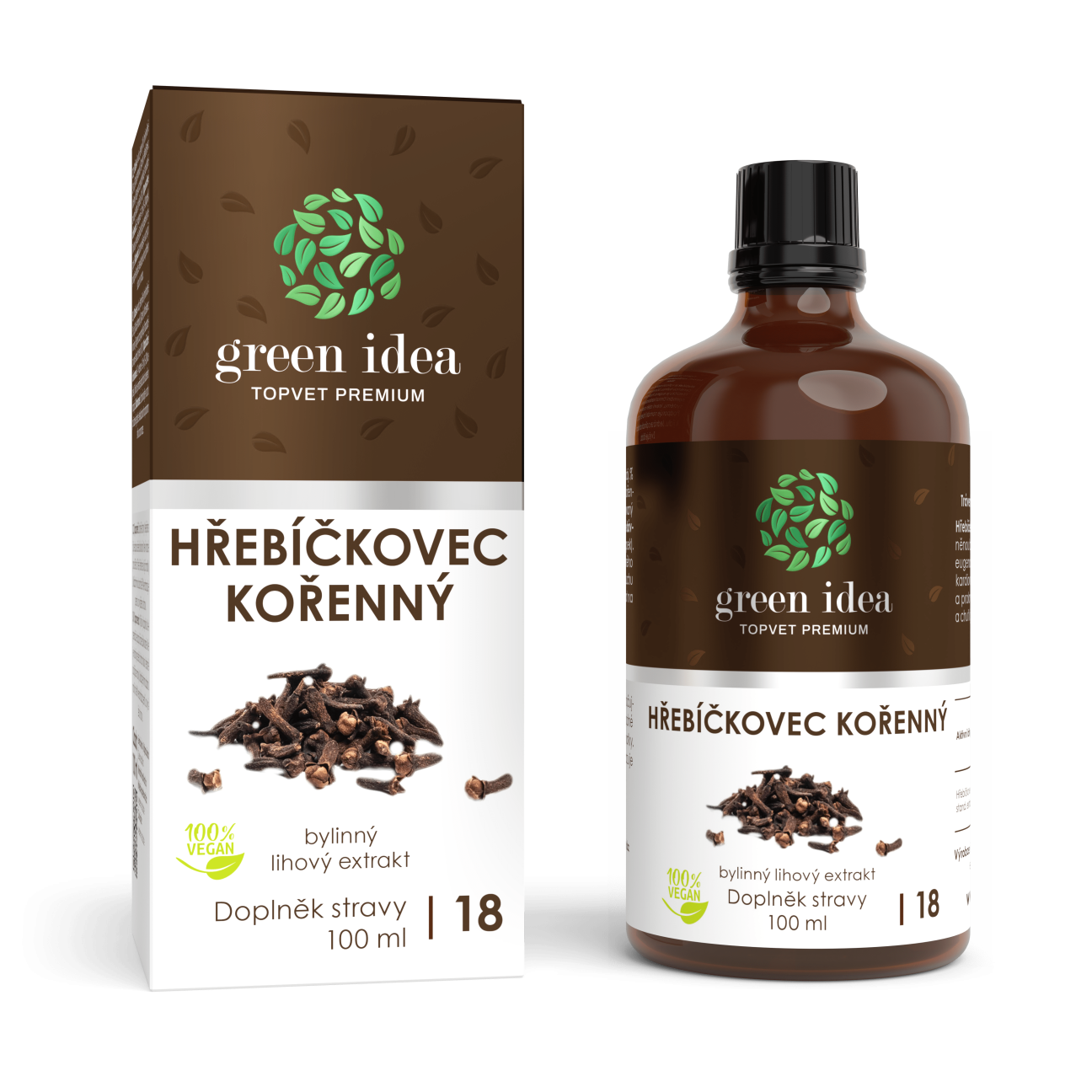 GREEN IDEA Hřebíčkovec tinktura - kapky 100 ml