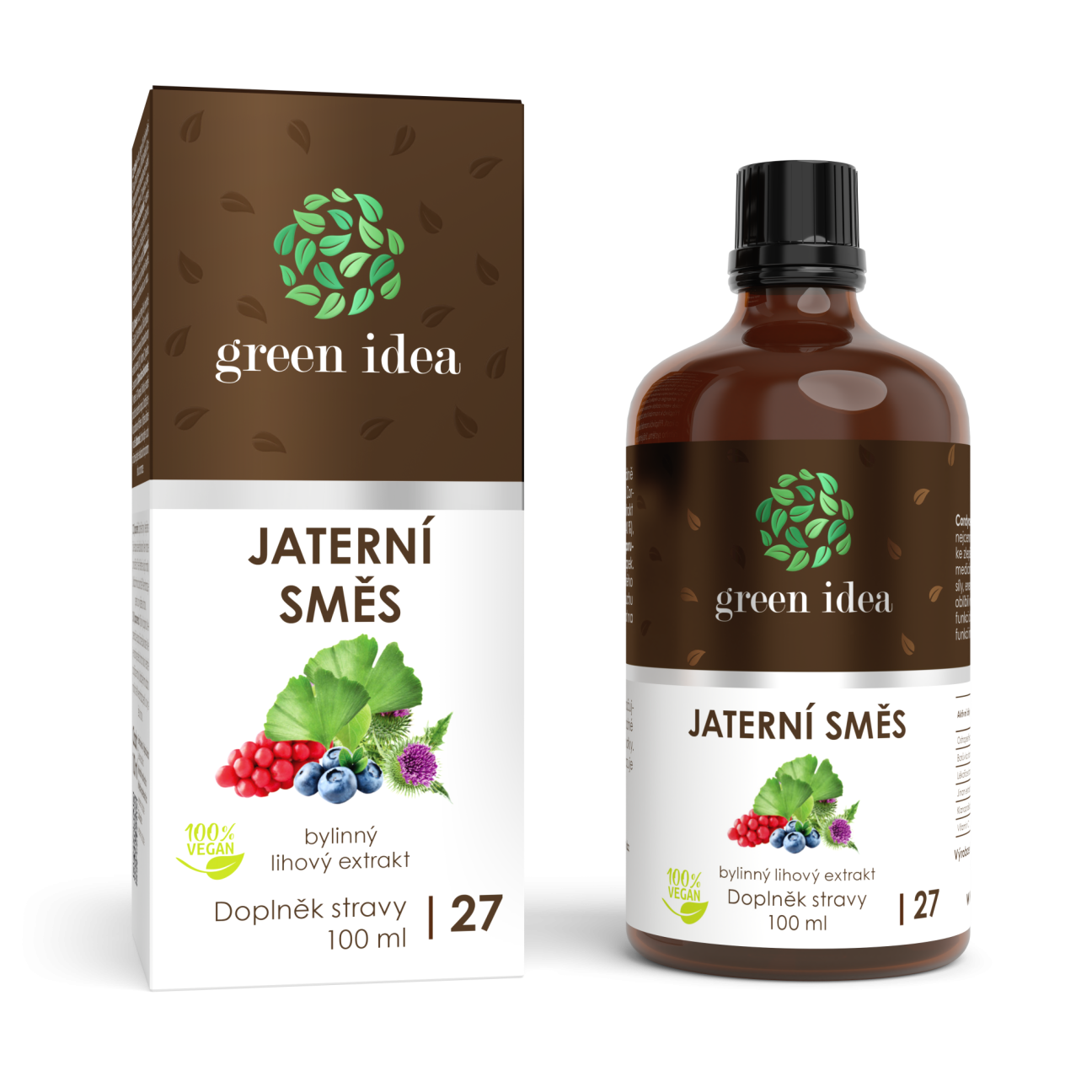 GREEN IDEA Jaterní směs (kapky HEPAMIX) 100 ml
