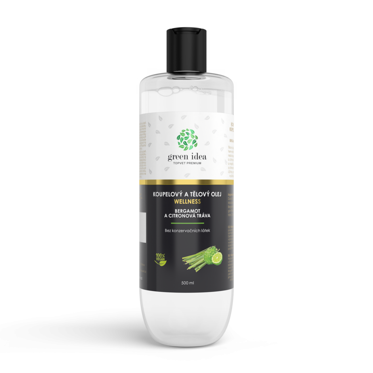 Bergamot a citronová tráva - koupelový a tělový olej 500 ml