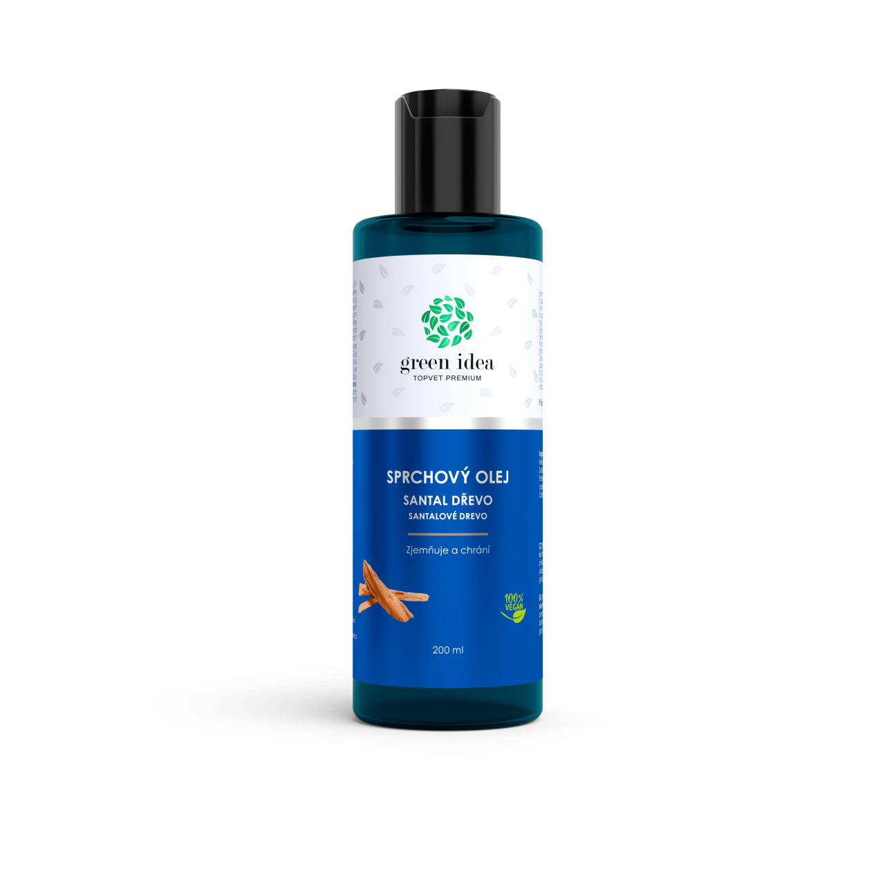 Green idea Sprchový olej - Santal dřevo 200 ml