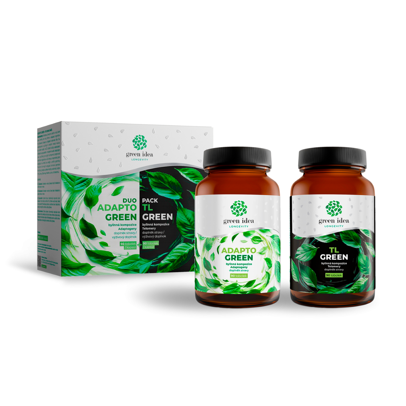 LONGEVITY DUOPACK - ADAPTO GREEN + TL GREEN tobolky