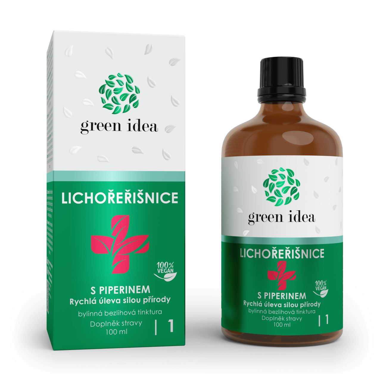Lichořeřišnice+ s piperinem - bezlihová tinktura