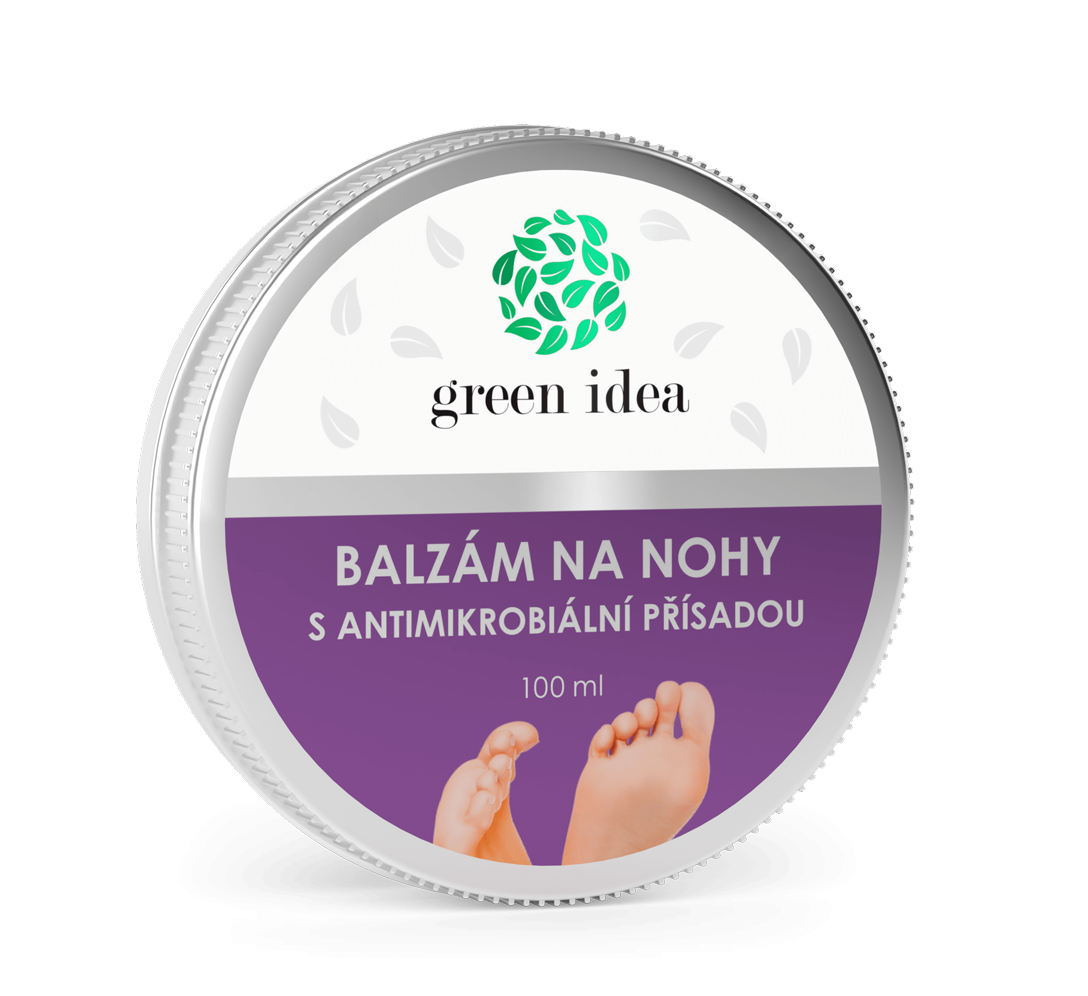 Balzám na nohy s antimikrobiální přísadou
