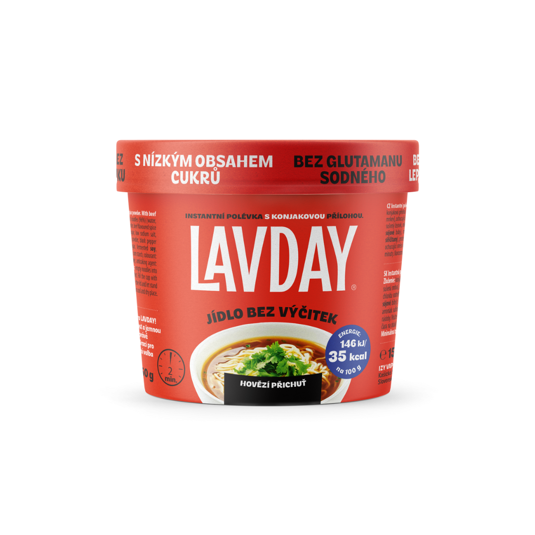 LAVDAY Instantní polévka - hovězí příchuť